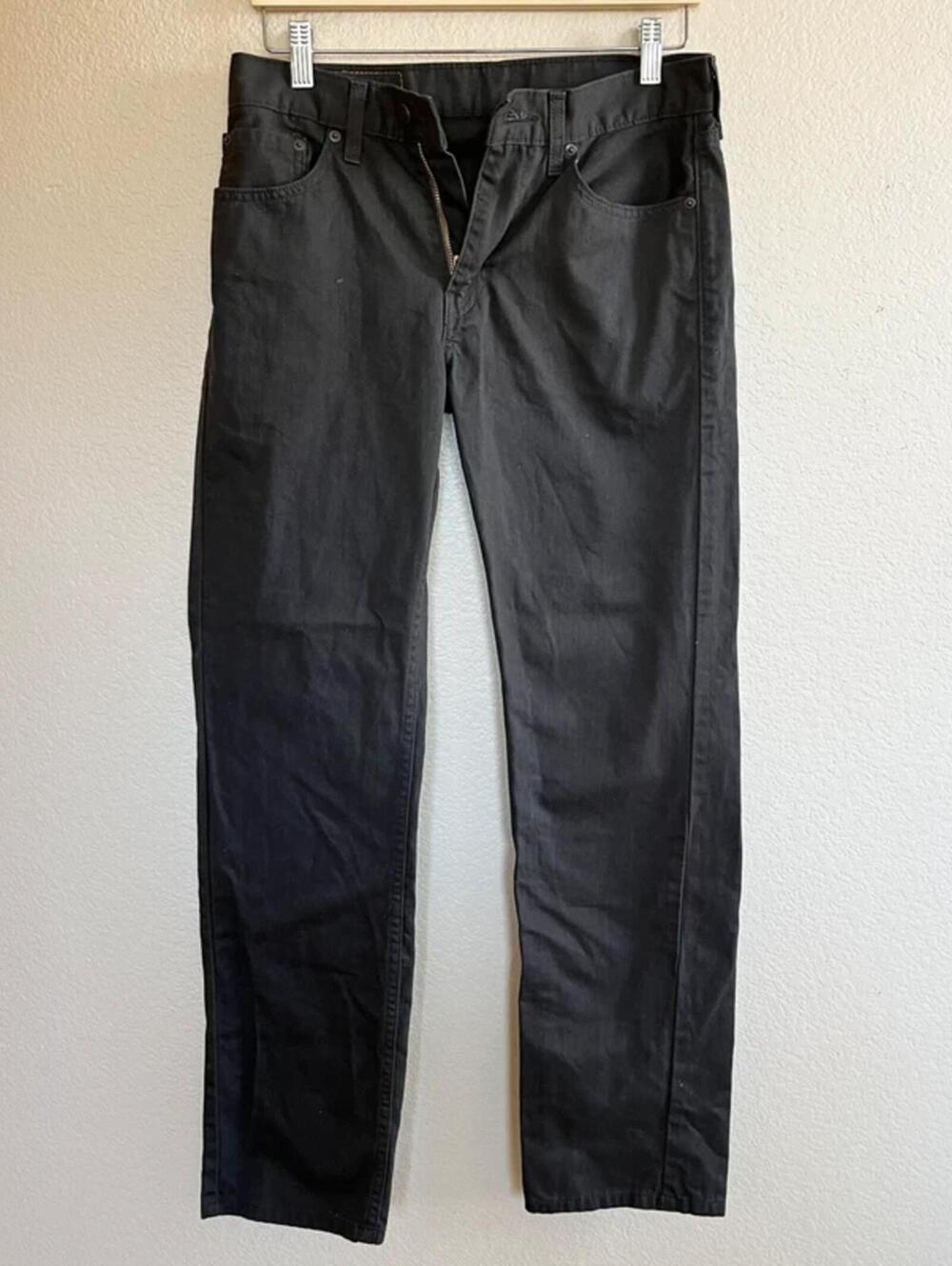 Levi’s black straight jeans